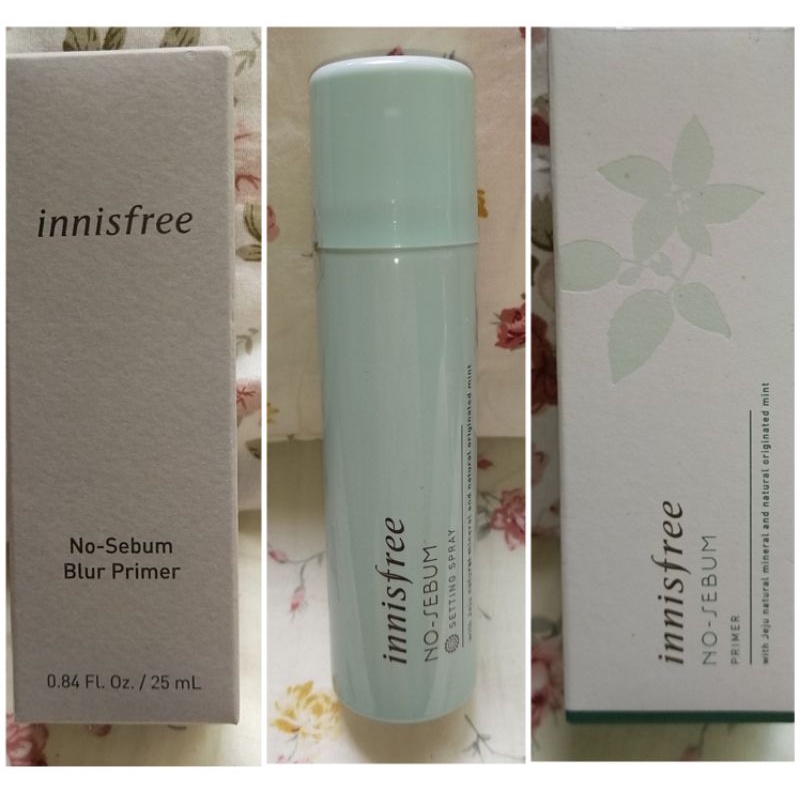 現貨 韓國 innisfree 無油無慮控油飾底乳 無油無慮毛孔隱形飾底乳控油定妝噴霧 無油無慮控油定妝噴霧