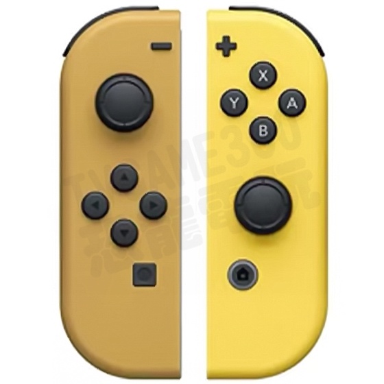 【二手商品】任天堂 SWITCH NS 原廠 JOYCON 左右手把 把手 控制器 皮卡丘 伊布 黃色咖啡色 裸裝 台中