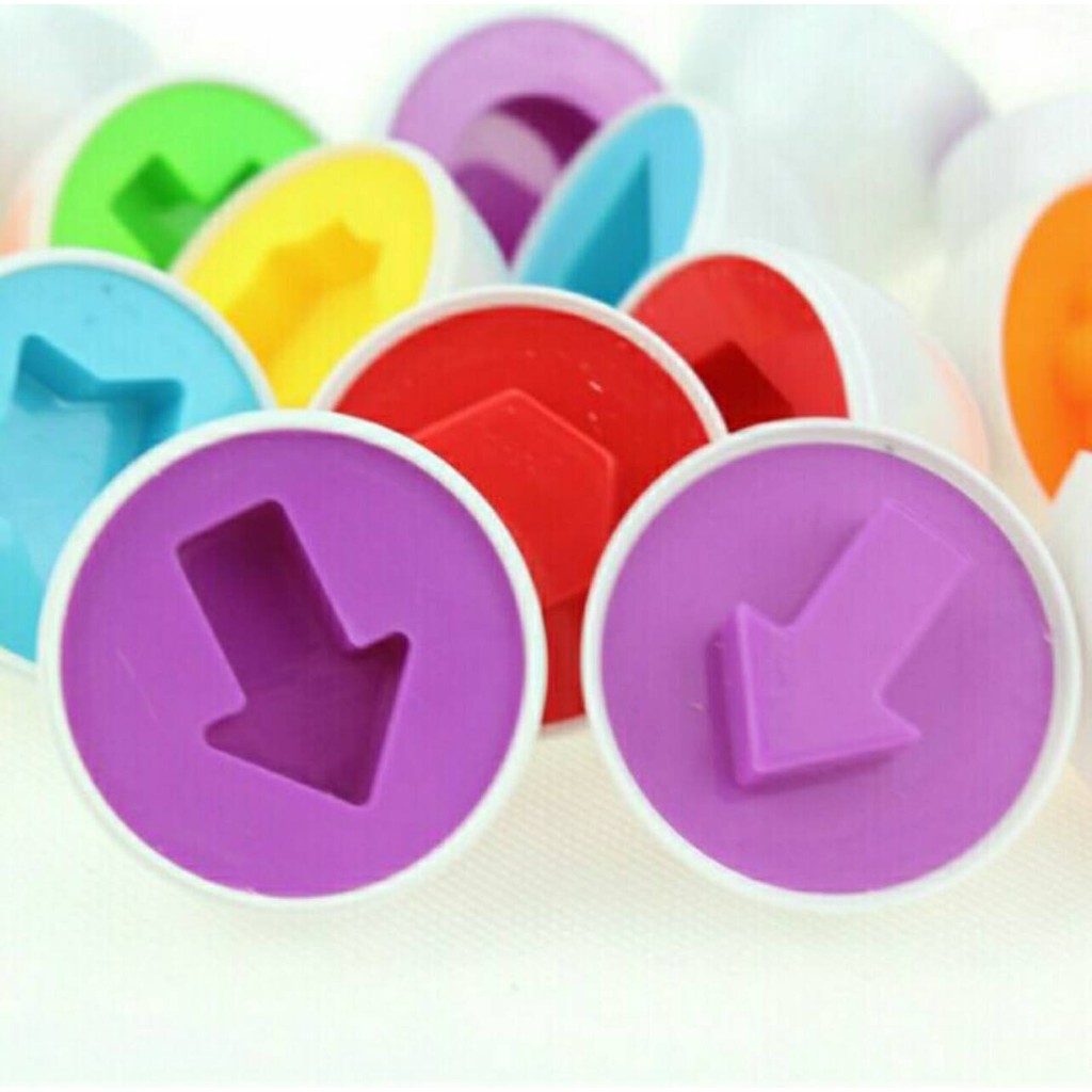 聰明蛋(6入) 智力開發 配對蛋 顏色形狀配對 智力蛋 形狀配對 扭扭蛋 幾何邏輯思考 玩具 益智玩具 扭蛋 認知
