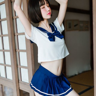臺灣出貨 現貨 誘惑 性感學生制服 半透明 誘惑情趣 水手服 內衣jk學生妹 性感 網紅校服套裝清純學院風 情趣內衣
