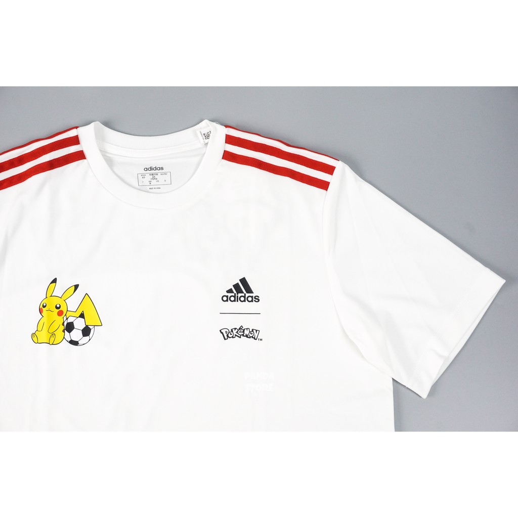 胖達）ADIDAS POKEMON 寶可夢 皮卡丘 運動 短袖 短T 聚酯纖維 GN3002 白 男