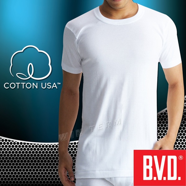 BVD 100%純棉優質圓領短袖衫-M--XXL-原廠正品