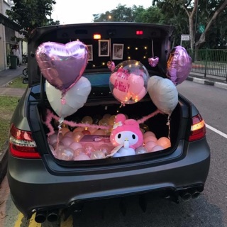 車廂驚喜生日告白求婚佈置