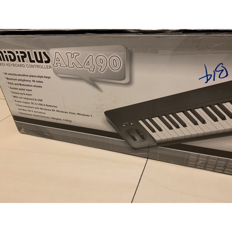 MIDIPLUS MIDI 鍵盤 AK-490 二手