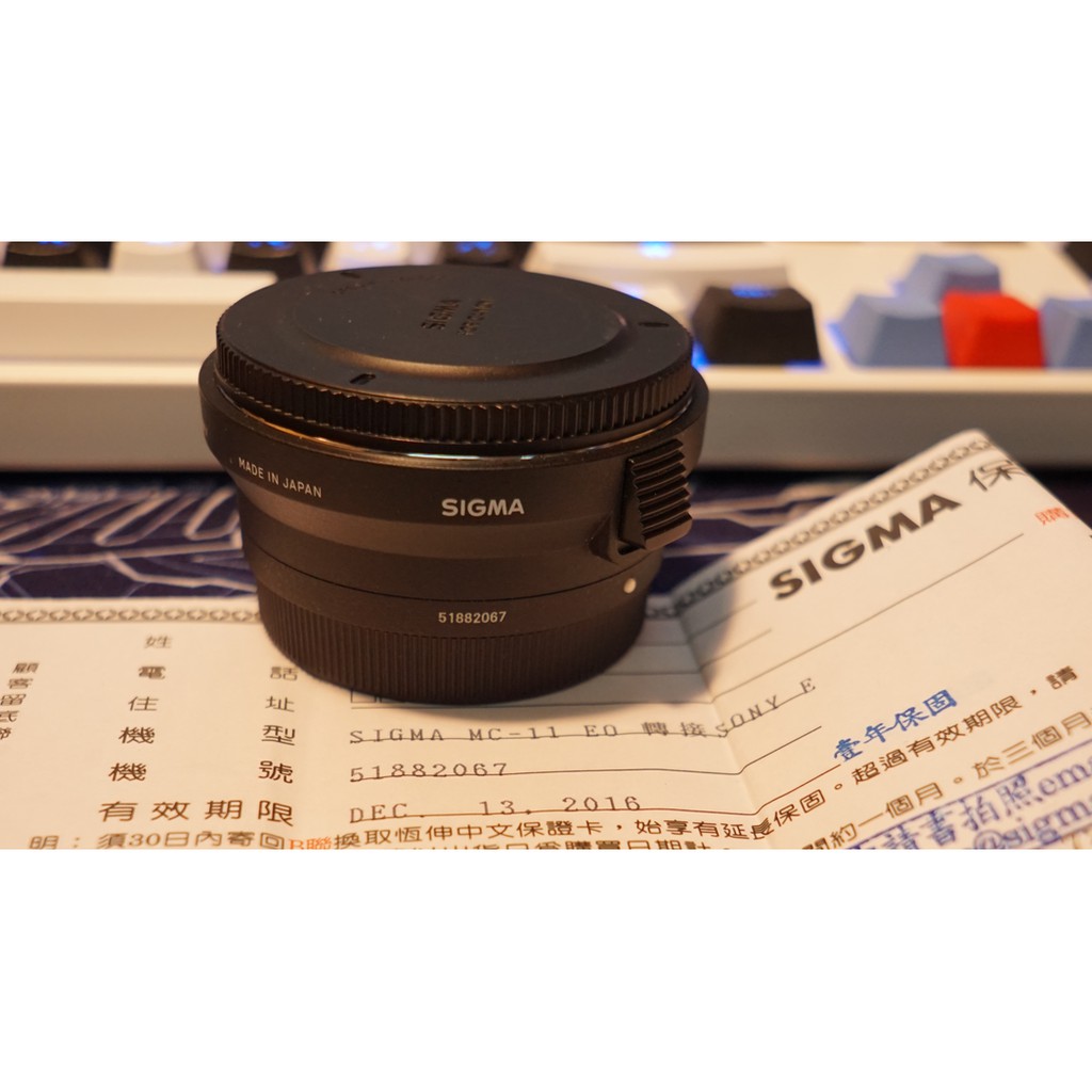 中古 Sigma Mc 11 Canon轉sony 自動對焦轉接環canon Ef轉sony E 蝦皮購物