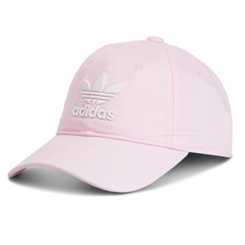 [Adidas] TREFOIL CAP 休閒運動帽 淡粉色 DJ0882《曼哈頓運動休閒館》