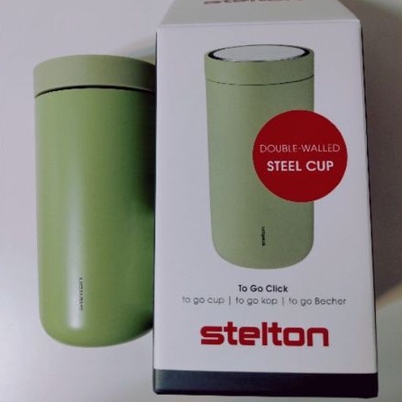 丹麥stelton 保溫杯 200ml 隨行杯 to go click 酪梨綠 家樂福集點