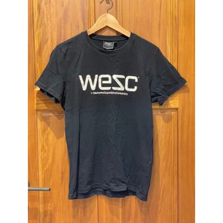 瑞典 WeSC 黑色 短袖 T SHIRT T恤 SIZE S LOGO T