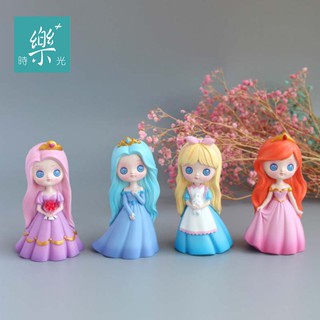 臺灣現貨《樂+時光》創意卡通可愛茜茜公主蛋糕擺件 烘焙裝飾品 情侶學生禮物 桌面擺件 女孩慶生 居家裝飾