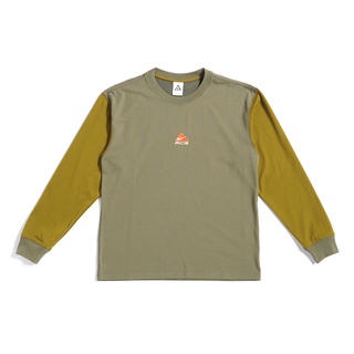 NIKE ACG AS M LS TEE 長袖上衣 長T 衛衣 軍綠色拼色 DO9682-222