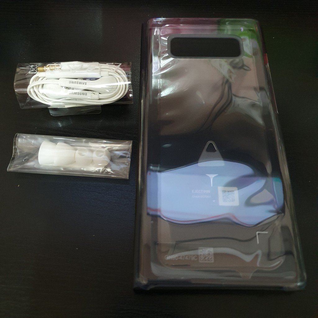 Samsung Note8 原廠保護殼+耳機組合