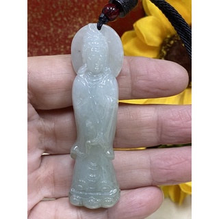 臺灣現貨 天然翡翠A貨，觀音菩薩 觀音墜 大尊 厚樁 觀世音菩薩 緬甸玉觀世音菩薩項鍊墜，觀音