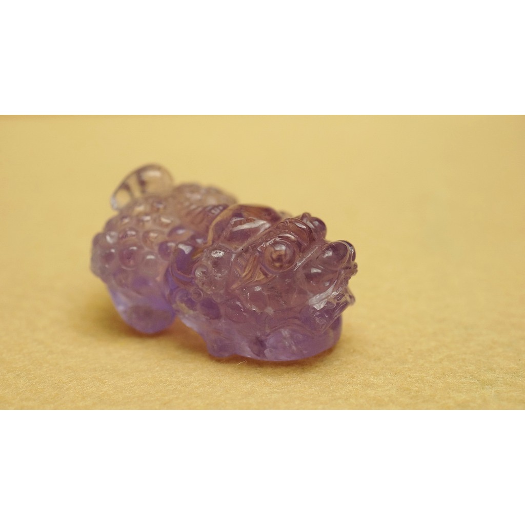 § 崧騏 § 紫水晶貔貅雕件 可做擺件、墜子 (高23 寬24 長46mm)