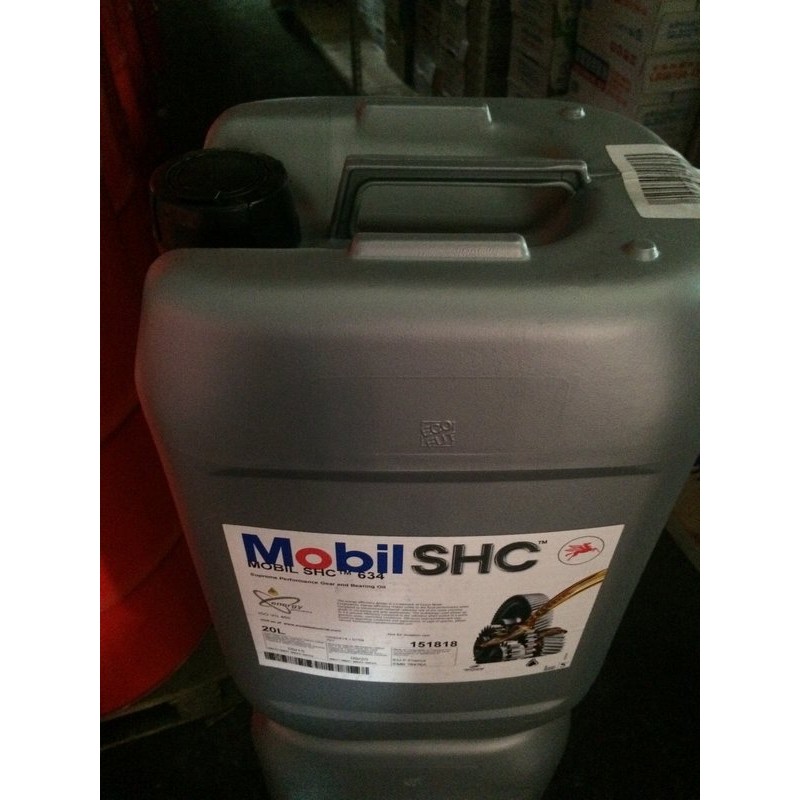 【MOBIL 美孚】SHC 634 OIL、VG-460、多用途合成潤滑油、20公升/桶裝【全合成齒輪油】歐洲進口