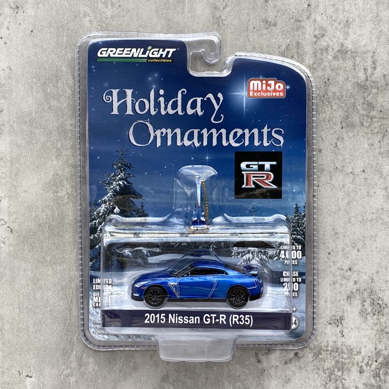 GREENLIGHT 綠光 1:64 MIJO 限定 HOLIDAY ORNAMENTS 2015 NISSAN GTR