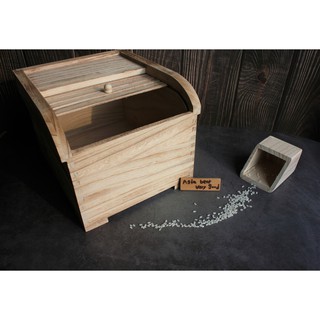 新年🆕5kg🆕 桐木米箱木米桶(炭化木）米桶/儲米箱 5kg 10kg 15kg 米甕 米缸 3斤 5斤 10斤