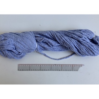 毛線編織DIY 粗棉線鏈條棉線（天藍）包包地墊