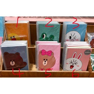 熊大A5線圈筆記本CHOCO熊大妹熊美兔兔莎莉雷納德 蠻頭人 韓國 可愛 line friends 記事本 文具 正版