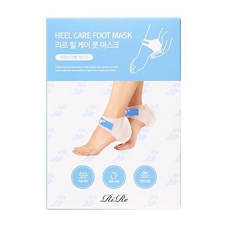 韓國 RiRe 後腳跟專用保濕滋潤足膜(5對入／盒裝) 【小三美日】 DS009238