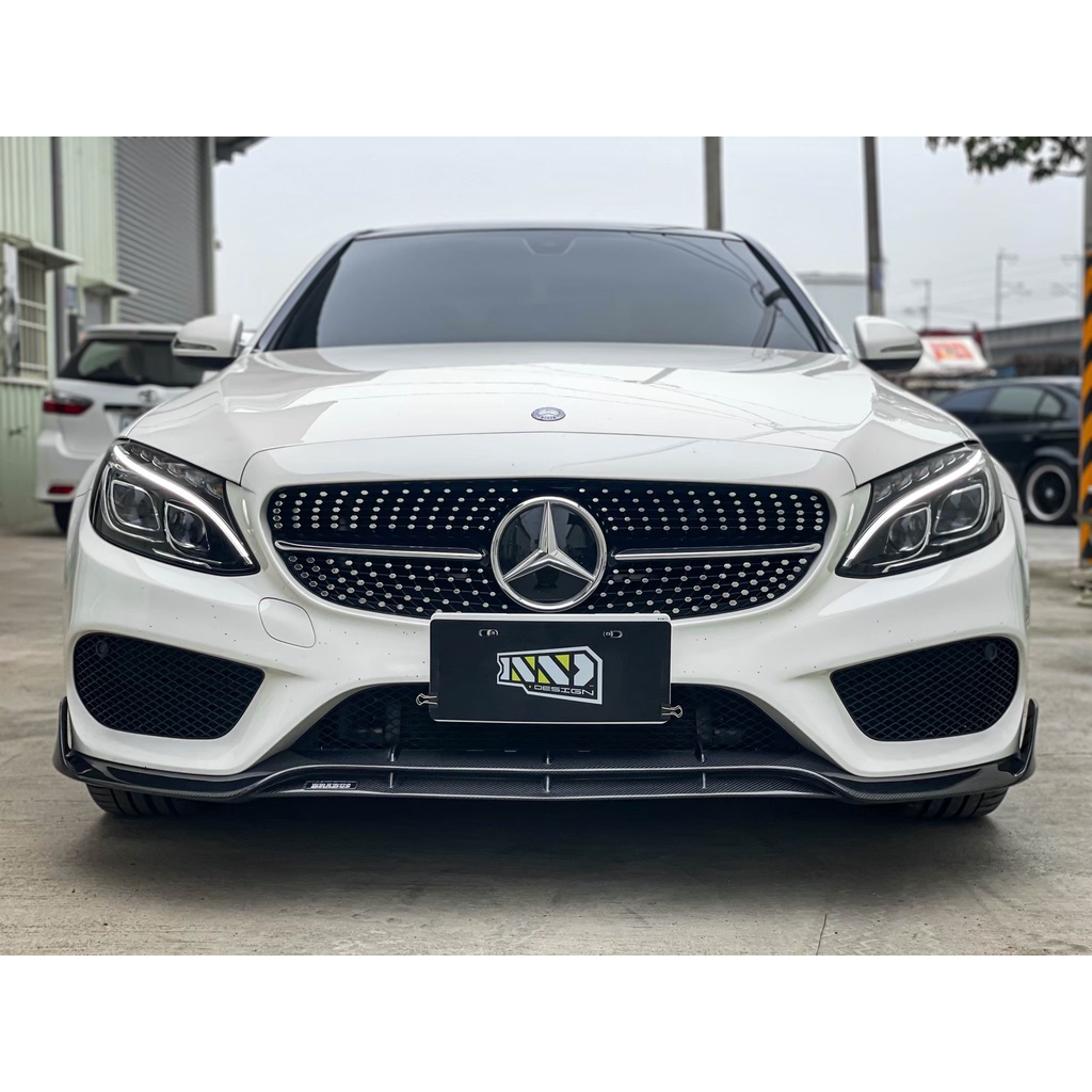 宗蒼車身設計 - BENZ 賓士 W205 碳纖維 前下巴 B款 S205 C205 AMG 保桿專用 C300 C43