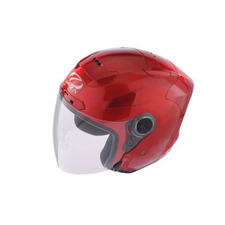 ONZA AERO TECH 亮紅 素色 半罩 四分之三罩 安全帽 雙D扣 舒適行內襯 流線型外觀 【 歐樂免運】