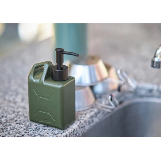 【綠色工場】日本MOLDING 軍風 洗劑分裝補充按壓瓶450ml 洗手乳瓶 洗碗精瓶 按壓式  攜帶瓶 露營 戶外