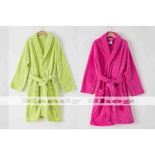 mandyshop 【M2852】兒童珊瑚絨保暖浴袍 / 睡袍 / 兒童浴袍