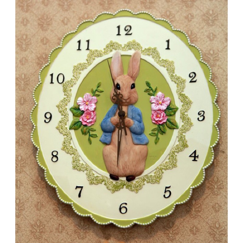 [HOME]彼得兔花朵掛鐘、壁鐘 時鐘