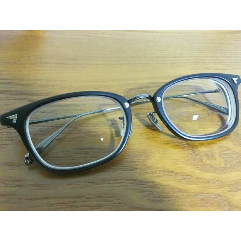 BJ Classic Collection 賽璐珞 消光黑 鈦金屬 手工方框 眼鏡