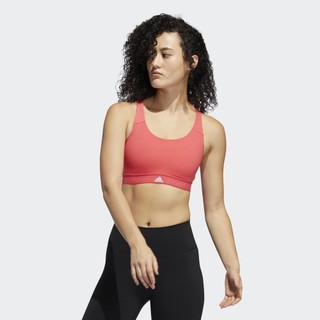 <Taiwan小鮮肉> ADIDAS CIR MED SUP BRA 運動內衣 珊瑚粉 健身 女款 FJ7338