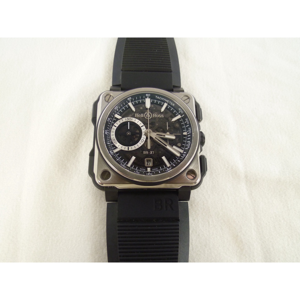 [卡貝拉精品交流] BELL &amp; ROSS 柏萊士 BRX1錶 男錶 自動機械錶 計時錶 鈦金屬 黑陶瓷 運動錶