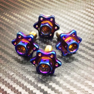 🥳阿德騎士部品 POSH 鈦合金 星型大頭螺絲 內外六角螺絲 星型 螺絲 6X15