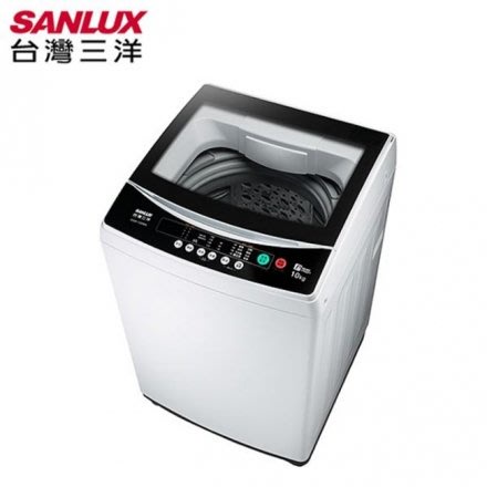 台灣三洋SANLUX 媽媽樂10kg單槽洗衣機 槽洗淨+緩降上蓋功能 ASW-100MA