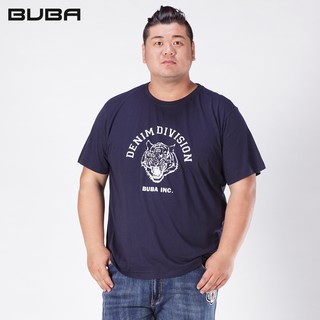 【BUBA大尺碼】台灣製大碼深藍美式復古老虎純棉短T XL~3XL 超取免運 潮T11705-58