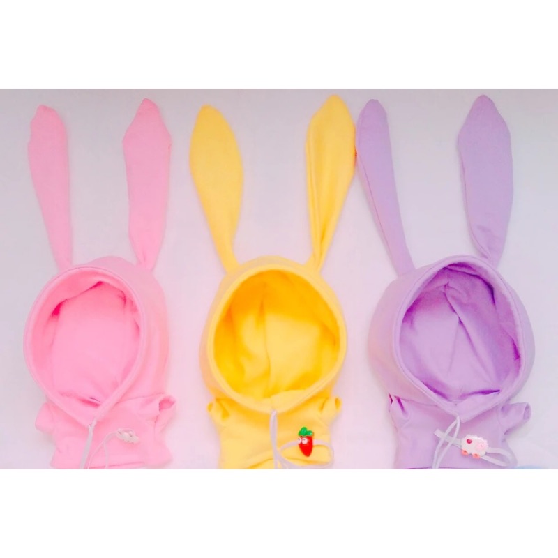 EXO 20cm娃娃衣服 垂耳兔 粉 黃 紫 兒子衣服 玩偶衣服