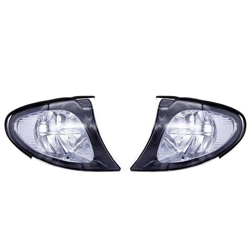 汽車LED角標志停車燈罩 轉向燈燈罩 適用BMW 3系E46 4門 318i 320i 325i 2002-2005