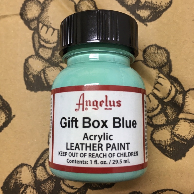 Angelus [ Gift Box Blue 蒂芬妮 ] 1oz. 原裝 顏料 29.5ml Tiffany 藍 綠