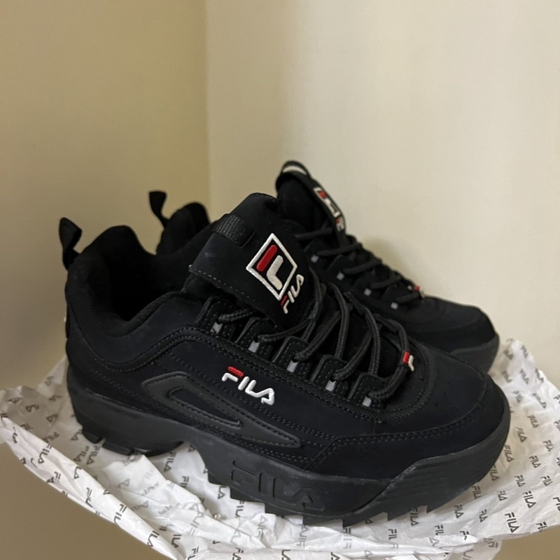 FILA 老爹鞋 鋸齒 全黑 FS1HTA1078X BBK