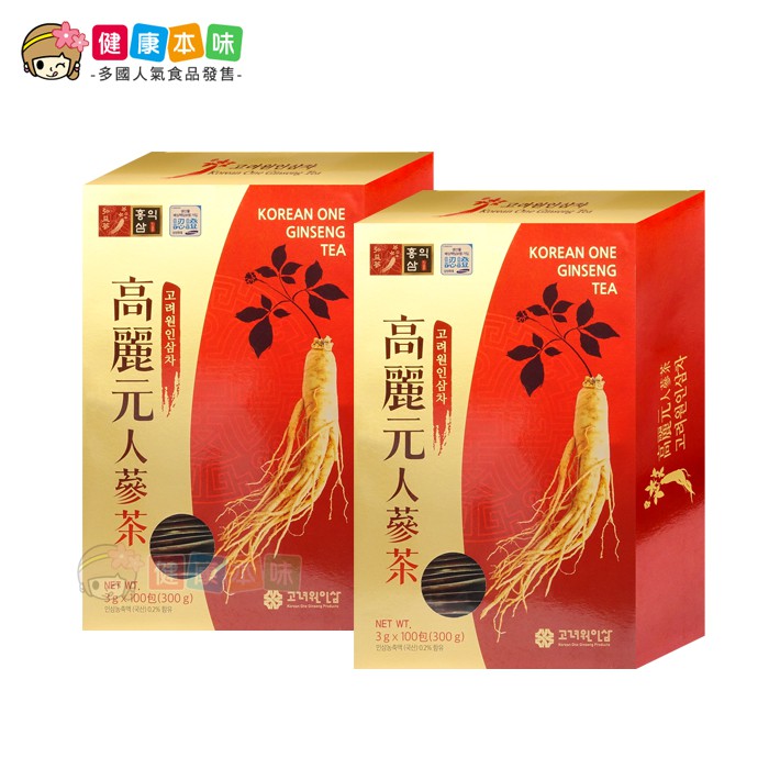 韓國高麗人蔘茶 隨身茶包 2盒(每盒100入) 人蔘 茶包 人蔘茶 人參