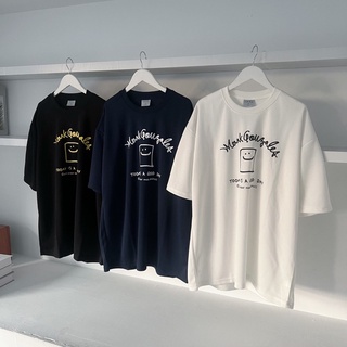 【PAGANS STORE】韓國 Mark Gonzales 塗鴉 小飛人 方塊 吐司 微笑 卡通 情侶 短袖 短Tee