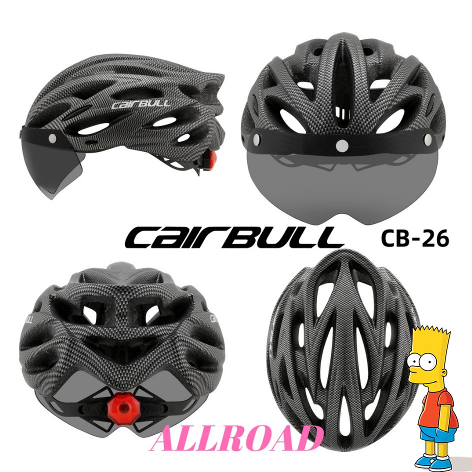 Cairbull 26 磁吸鏡片＋安全尾燈 單車安全帽 單車頭盔 騎行安全帽 騎行頭盔 安全頭盔 自行車 腳踏車 單車