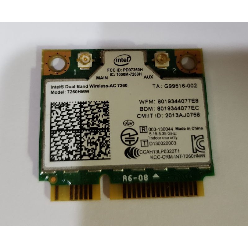 Intel 雙頻 Wireless - AC 7260