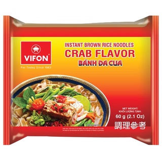 越南🇻🇳VIFON Crab Flavor Banh Da Cua 蟹肉河粉 泡麵 60g