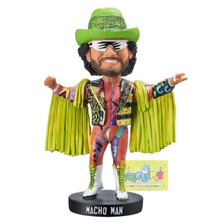 ☆阿Su倉庫☆WWE摔角 Macho Man Randy Savage Bobblehead 手繪搖頭娃娃公仔