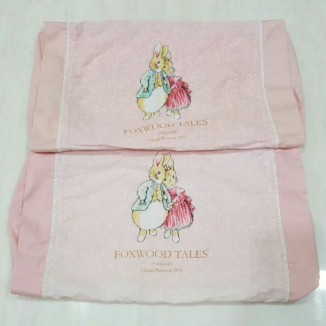 【深白色】二手~台灣製 Foxwood Tales 乳膠枕 枕套 買二送一