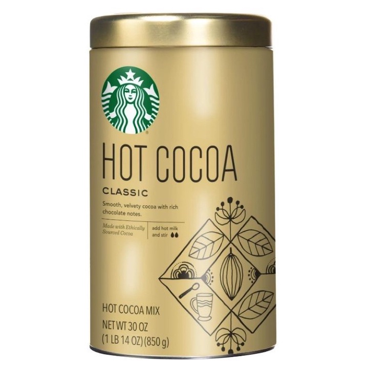 星巴克 Starbucks 罐裝經典可可粉 850公克 巧克力粉