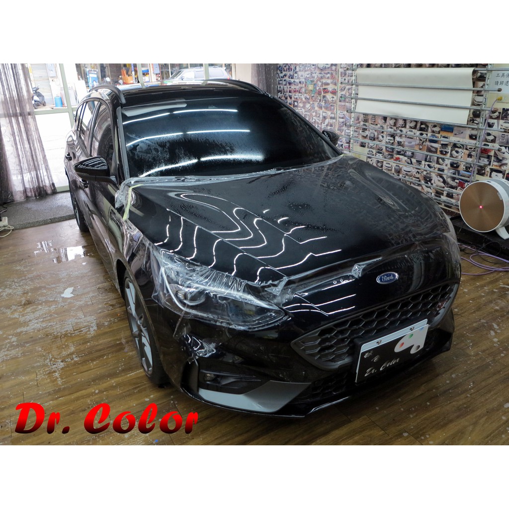 Dr. Color 玩色專業汽車包膜 Ford Focus ST Wagon 細紋自體修復透明犀牛皮_引擎蓋 /  門碗