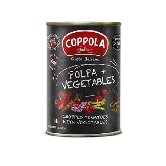 義大利 柯波拉 綜合蔬菜切丁番茄基底醬(無鹽)  POLPA + VEGETABLES 400g
