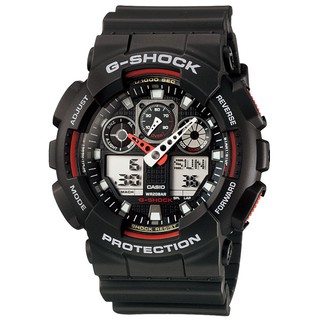 CASIO G-SHOCK 個性重型機械感運動錶GA-100-1A4)