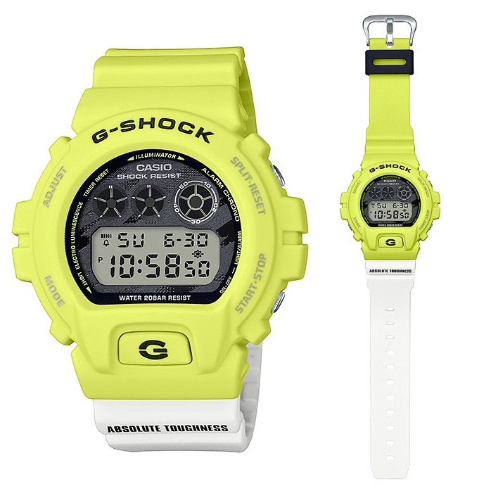 CASIO 卡西歐 G-SHOCK 閃電 經典系列 DW-6900TGA-9